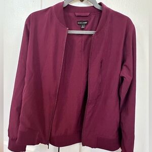 Banana republic plum bomber jacket medium